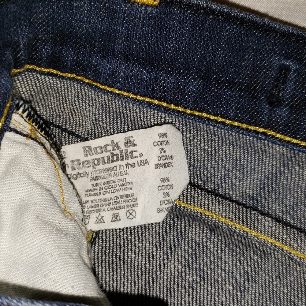 Women's Rock & Republic Blue Jeans Size 27 - Picture 3 of 9